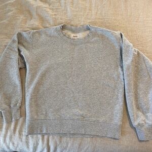 Mate the Label 100% cotton heather gray sweatshirt